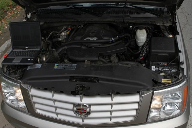 Подкапотная компоновка газового оборудования Alpha M, Cadillac Escalade 6.0 V8