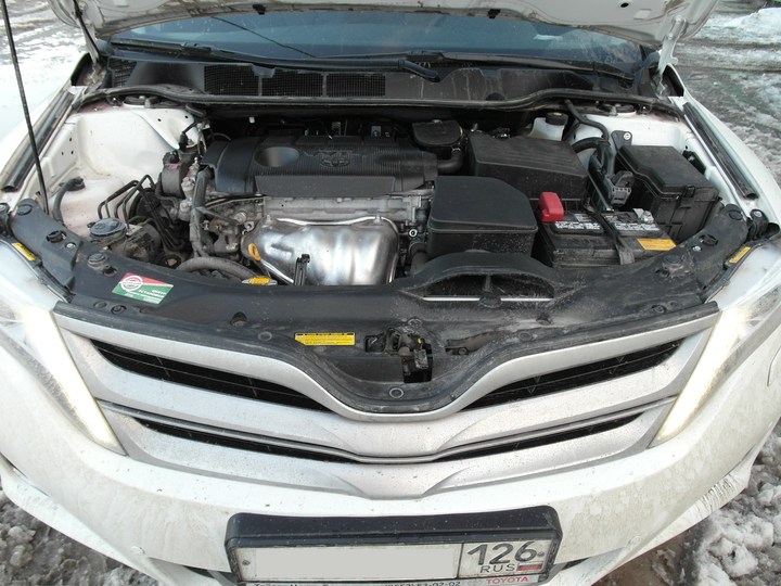 Подкапотная компоновка, Toyota Venza, двигатель 1AR-FE