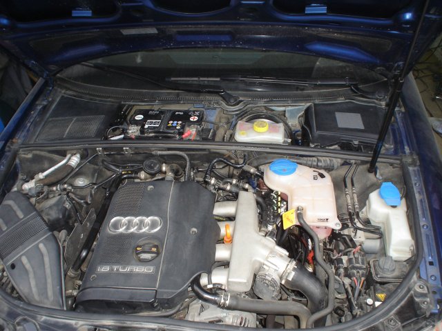 Подкапотная компоновка ГБО на Audi A4 1.8T