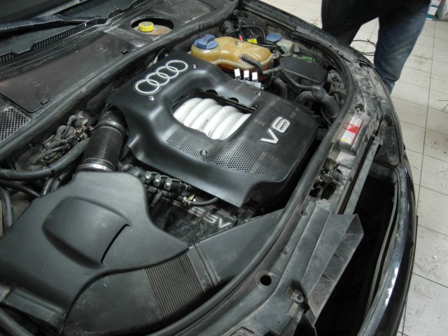Подкапотная компоновка ГБО, Audi A6 V6