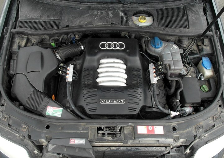 Подкапотная компоновка газового оборудования Audi A6 (C5, 4B) Avant