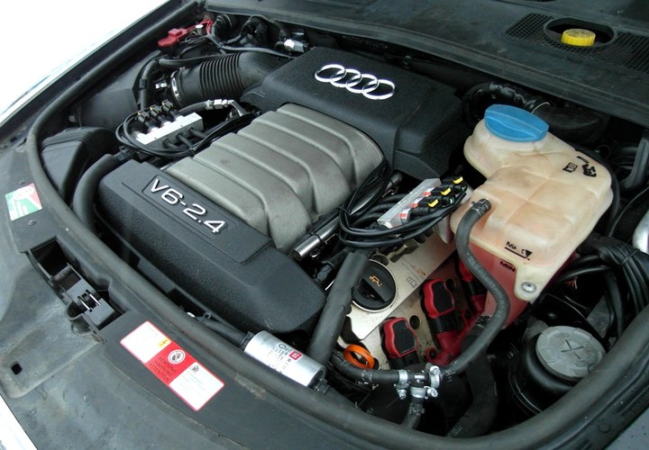 Подкапотная компоновка ГБО, Audi A6