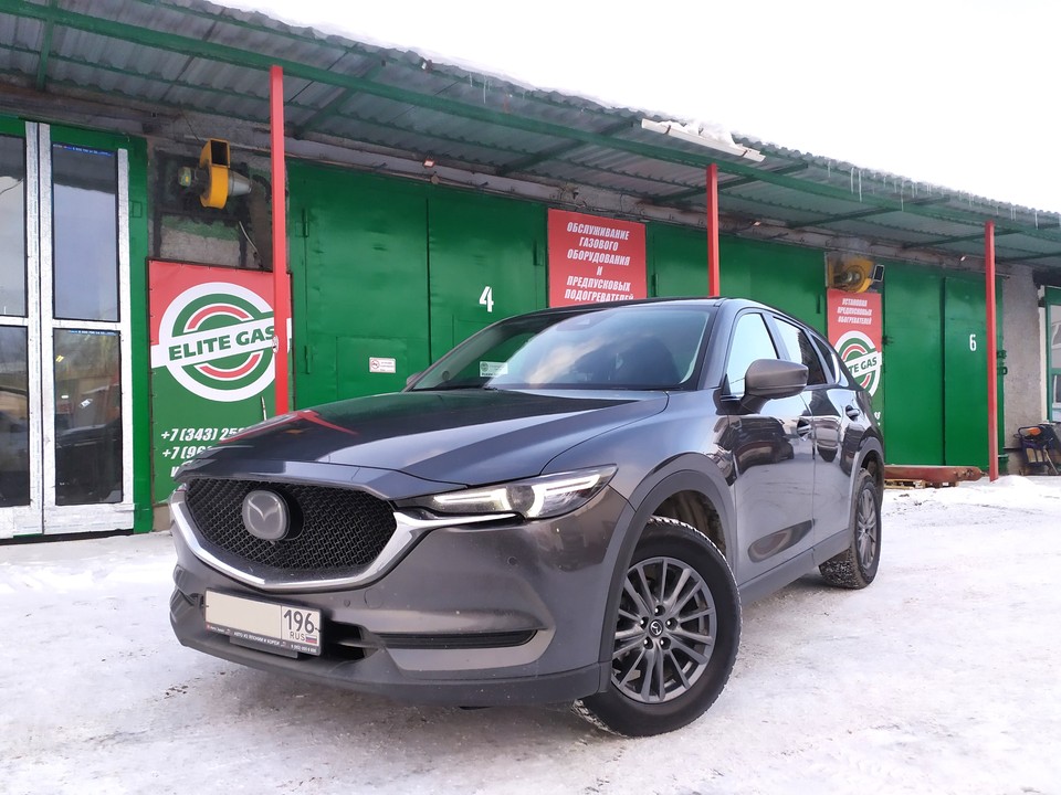 Mazda CX-5 KF 2020 г.в., установка подогревателя двигателя Бинар-5S 5 кВт