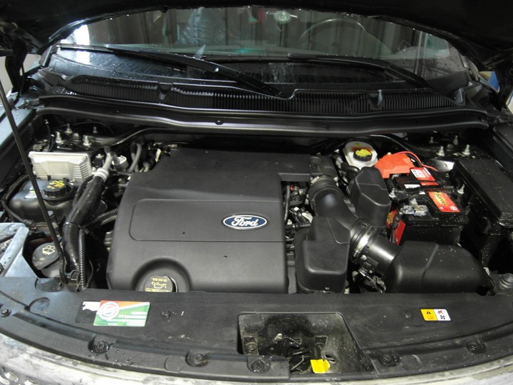 Подкапотная компоновка, двигатель 3.5 л Ti-VCT V6, ГБО AEB, Ford Explorer