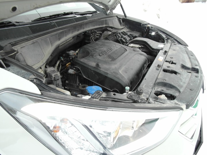 Подкапотная компоновка, двигатель 2.2 л CRDI eVGT, Hyundai Santa Fe