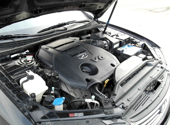 Подкапотная компоновка, двигатель Lambda G6DB, Hyundai Grandeur (TG)