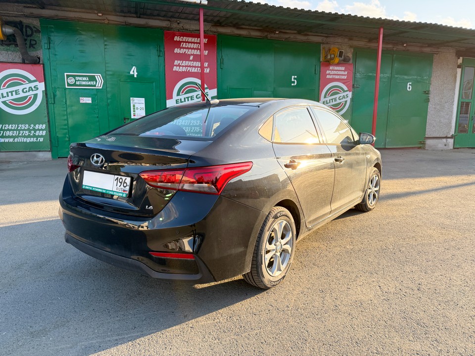 Hyundai Solaris II установка ГБО метан