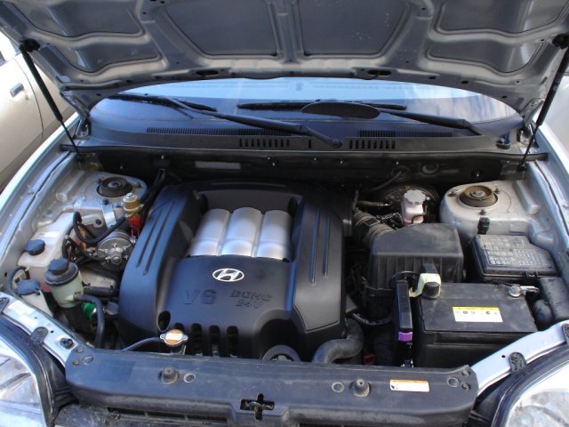 Подкапотная компоновка ГБО на Hyundai Santa Fe