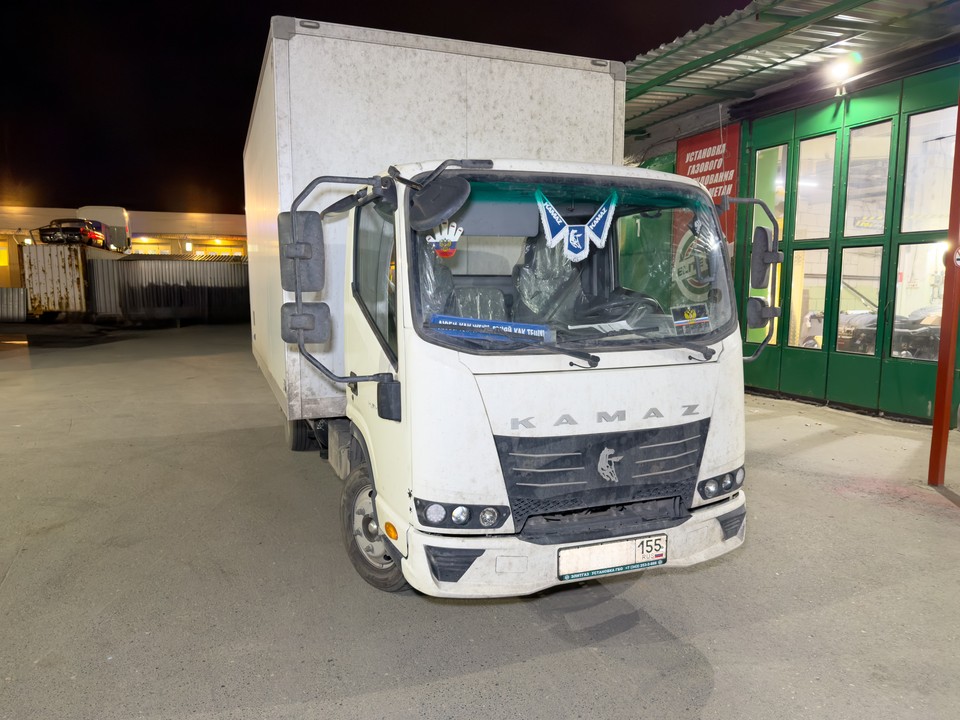 КАМАЗ Компас 5, установка газодизельной системы 