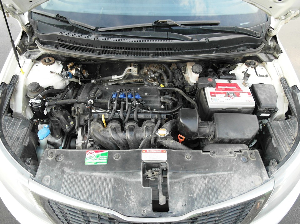 Подкапотная компоновка, двигатель G4FC бензин 1.6 л, 123 л.с., ГБО OMVL New Dream