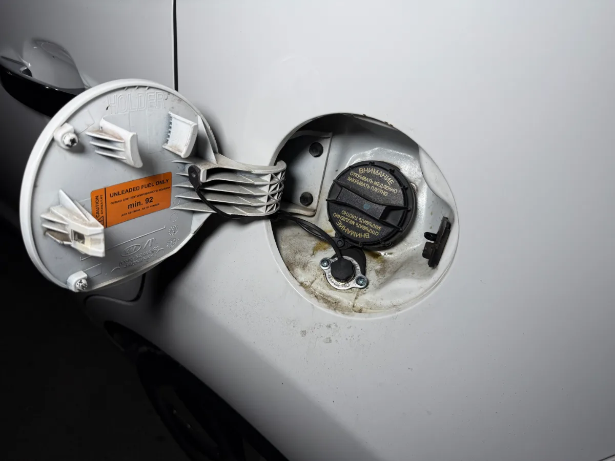Kia Soul заправка газом под лючком