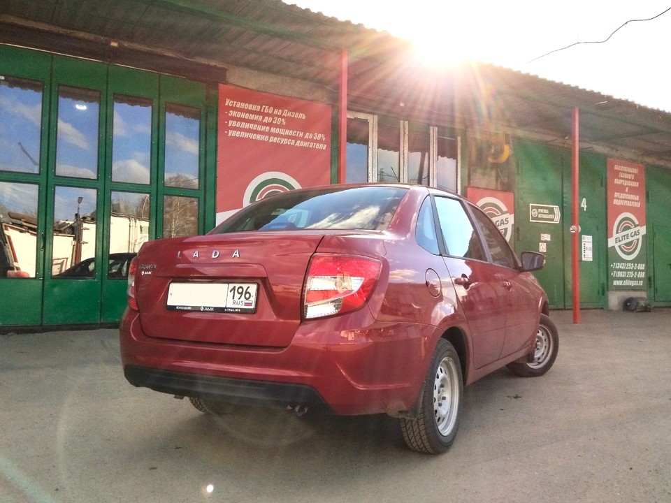 Lada Granta 219040, установка ГБО метан