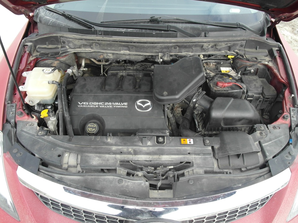 Подкапотная компоновка, двигатель MZI 6-цилиндровый, Mazda CX-9, ГБО STAG