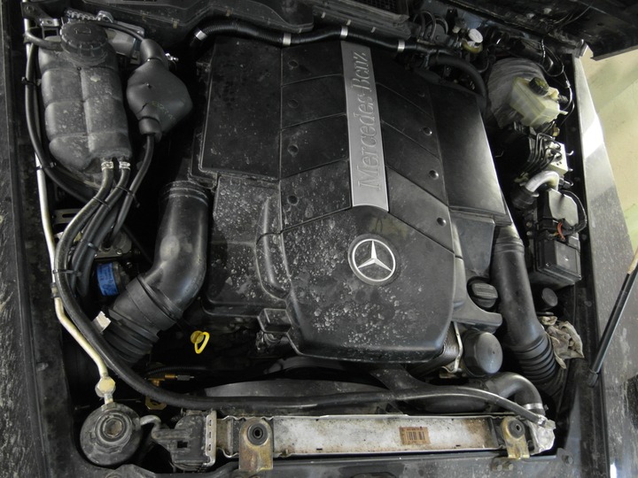 Подкапотная компоновка, двигатель M113 E50, Mercedes Benz G500