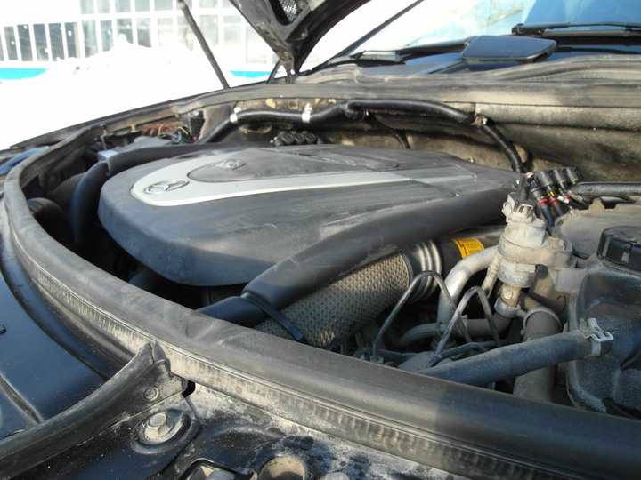 Подкапотная компоновка, газовое оборудование AEB, Mercedes Benz ML 350