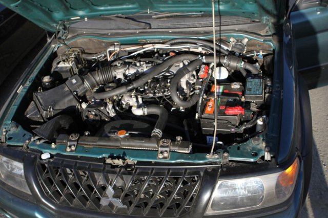 Подкапотная компоновка газового оборудования Alpha M Mitsubishi Montero Sport, V6 3,0L AT