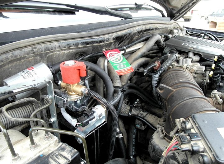 Подкапотная компоновка ГБО BRC Sequent Plug&Drive, Mitsubishi Pajero Sport К90