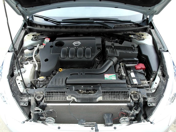 Подкапотная компоновка, двигатель QR25DE, Nissan Teana (J32) 4x4