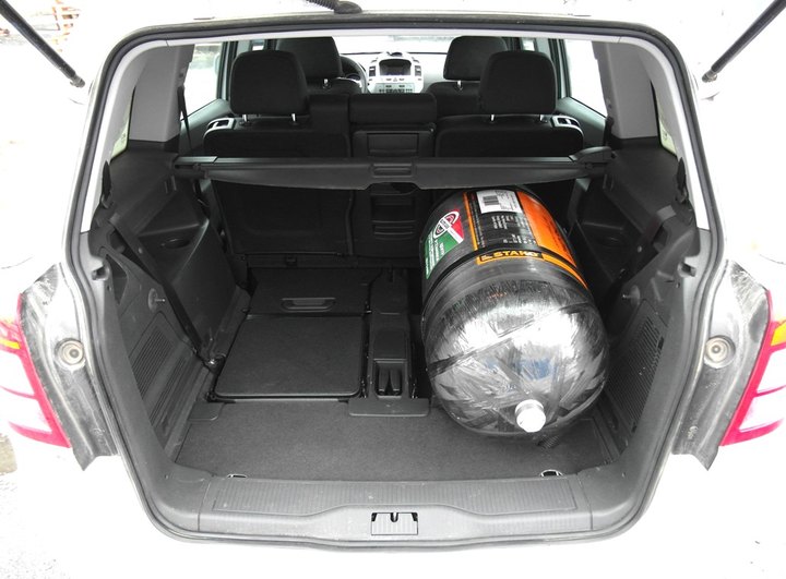 Багажник Opel Zafira Family (B), метановый баллон (тип 3, вес 35 кг) 89 л