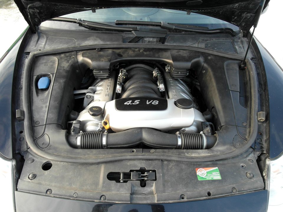 Porsche Cayenne S, двигатель M 48.00, 8-цилиндровый, 4.5 л, 340 л.с., ГБО BRC