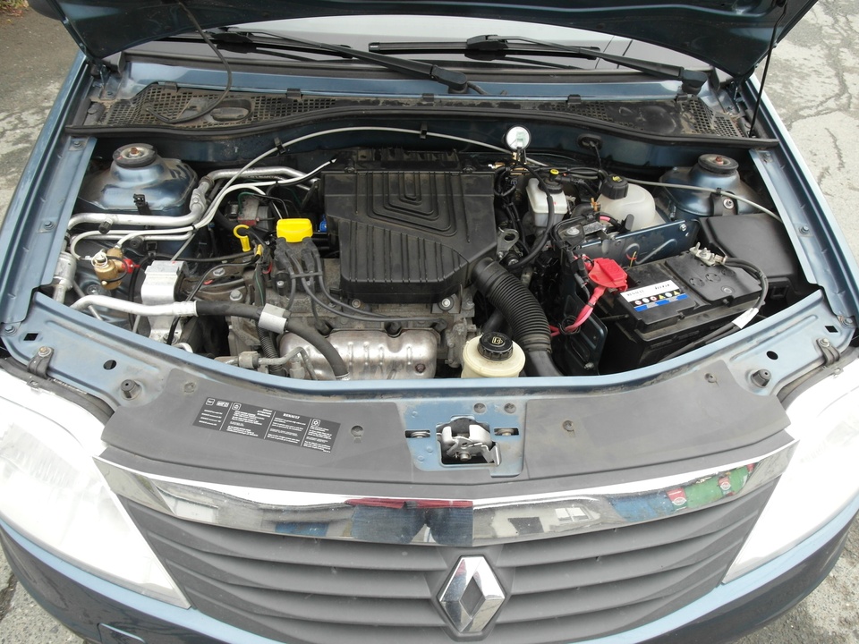 Подкапотная компоновка, двигатель K7JA710, 4-цилиндровый, рядный, объем 1.4 л, 75 л.с., ГБО OMVL