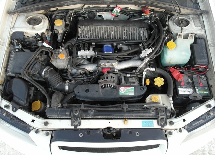 Подкапотная компоновка Subaru Forester 2.0 Turbo (SG5)