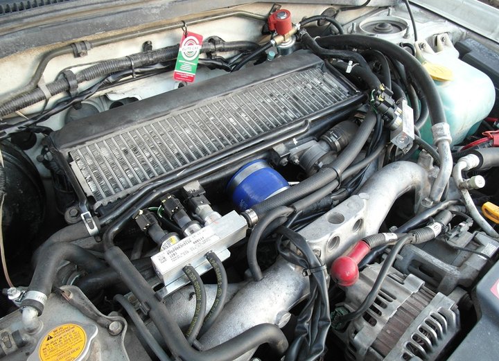 Подкапотная компоновка ГБО BRC Sequent Plug&Drive Boxer, Subaru Forester 2.0 Turbo (SG5)