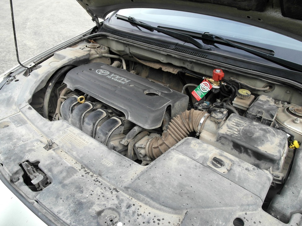 Подкапотная компоновка, газовое оборудование BRC, Toyota Avensis (Т250)