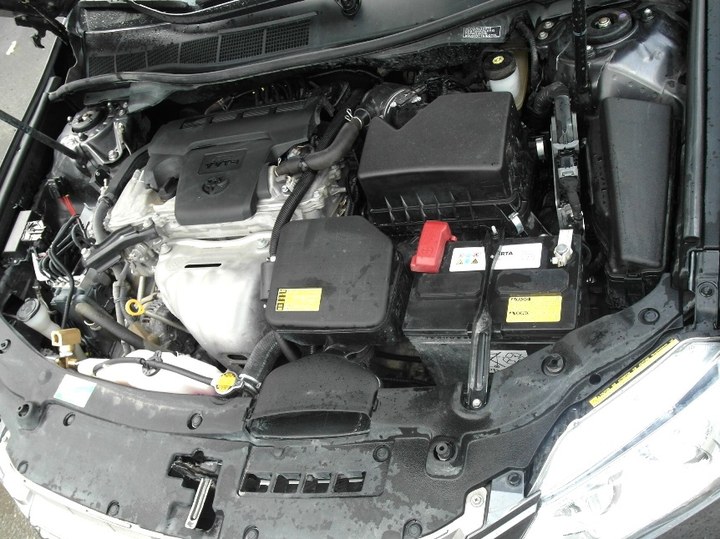Подкапотная компоновка, ГБО BRC Sequent Plug&Drive метан, Toyota Camry (XV50)