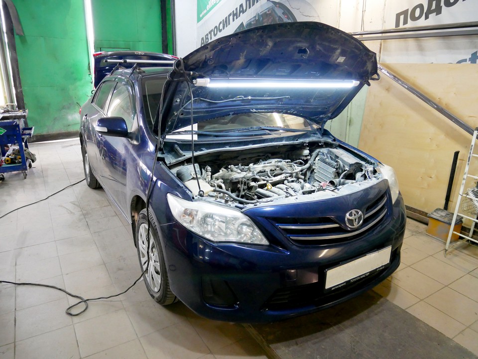 Toyota Corolla E150 2011, установка ГБО пропан