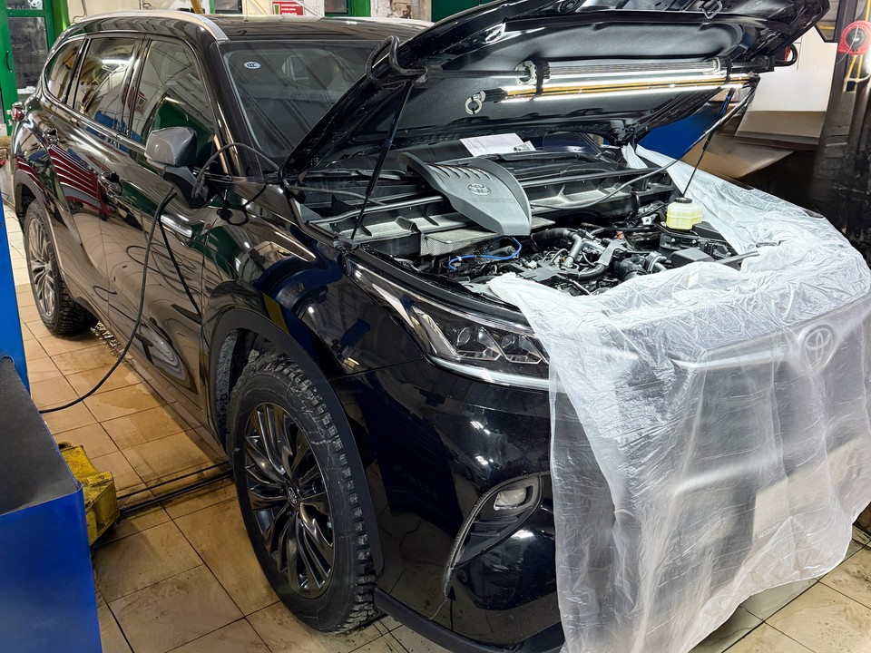 Toyota Highlander подкапотная компоновка