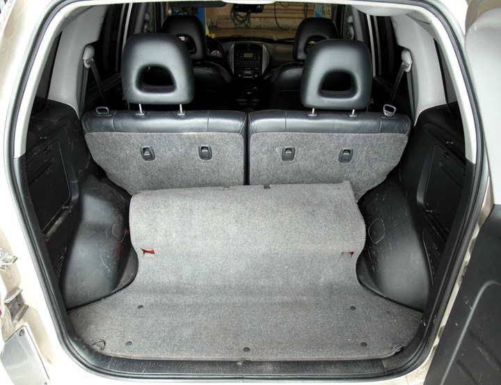 Багажник с цилиндрическим баллоном 60 л за спинками задних сидений Toyota RAV4