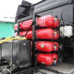 Установка метановых баллонов на Scania G410 CNG 2019