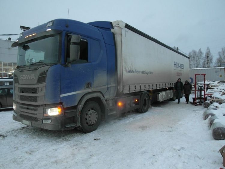 установка дополнительных баллонов, Scania R410 метан