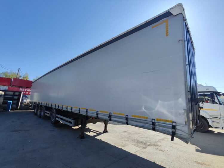 установка метановых баллонов в паллетном ящике на полуприцеп Тонар 97882