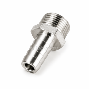 Штуцер для присоединения шланга 1/2 HРх10 мм никелированная латунь