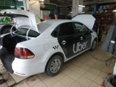 установка ГБО на такси Uber, Екатеринбург