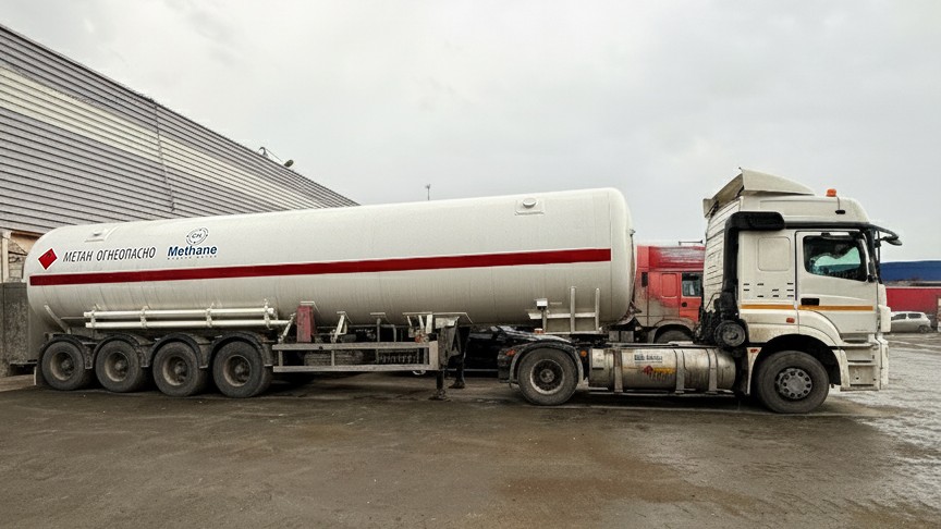 LNG цистерна с сжиженным природным газом для транспортировки