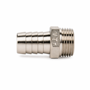 Штуцер для присоединения шланга 1/2 HРх16 мм никелированная латунь