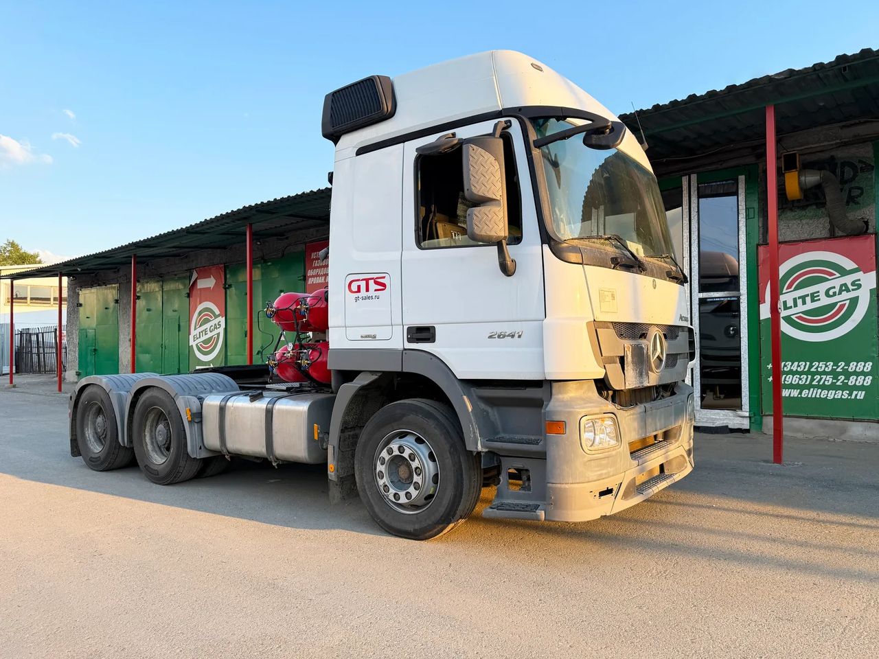 Газодизельная система на Mercedes Actros 2641