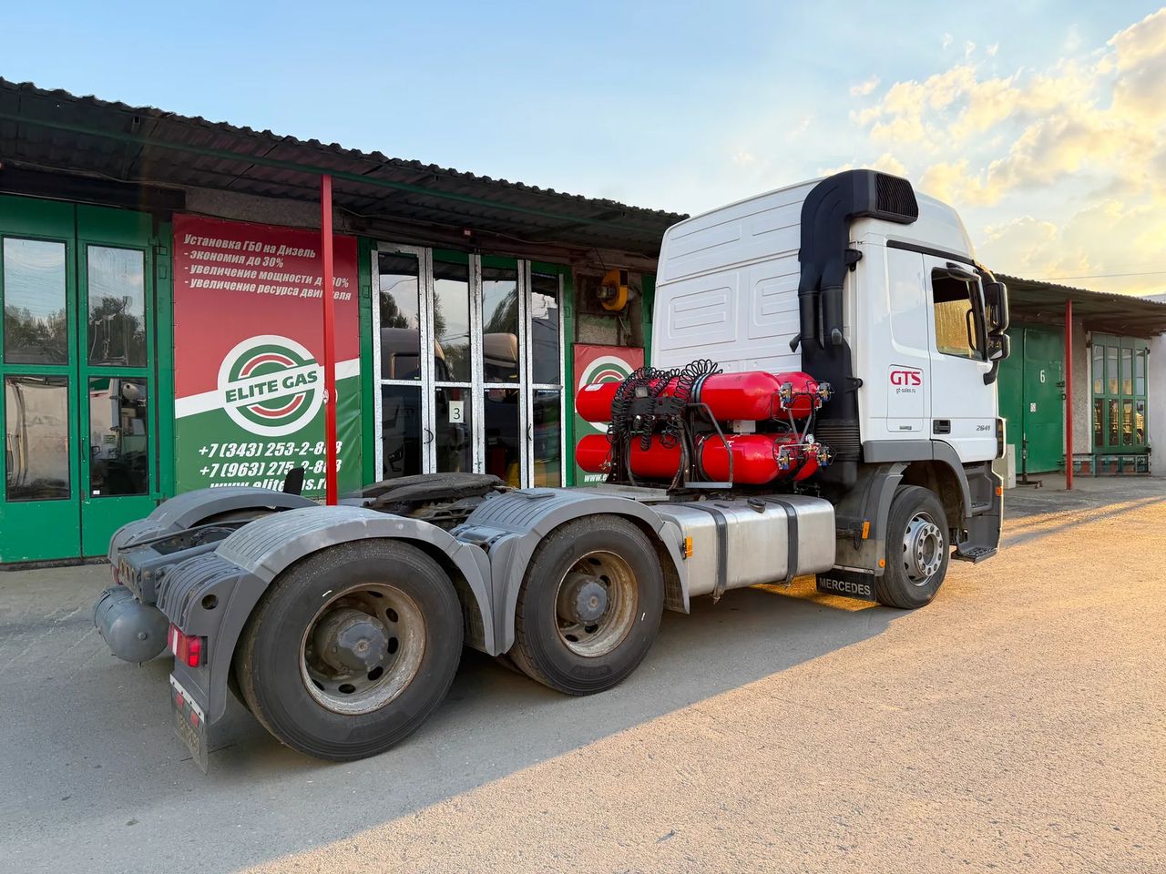 Газодизельная система на Mercedes Actros 2641 — фото 2